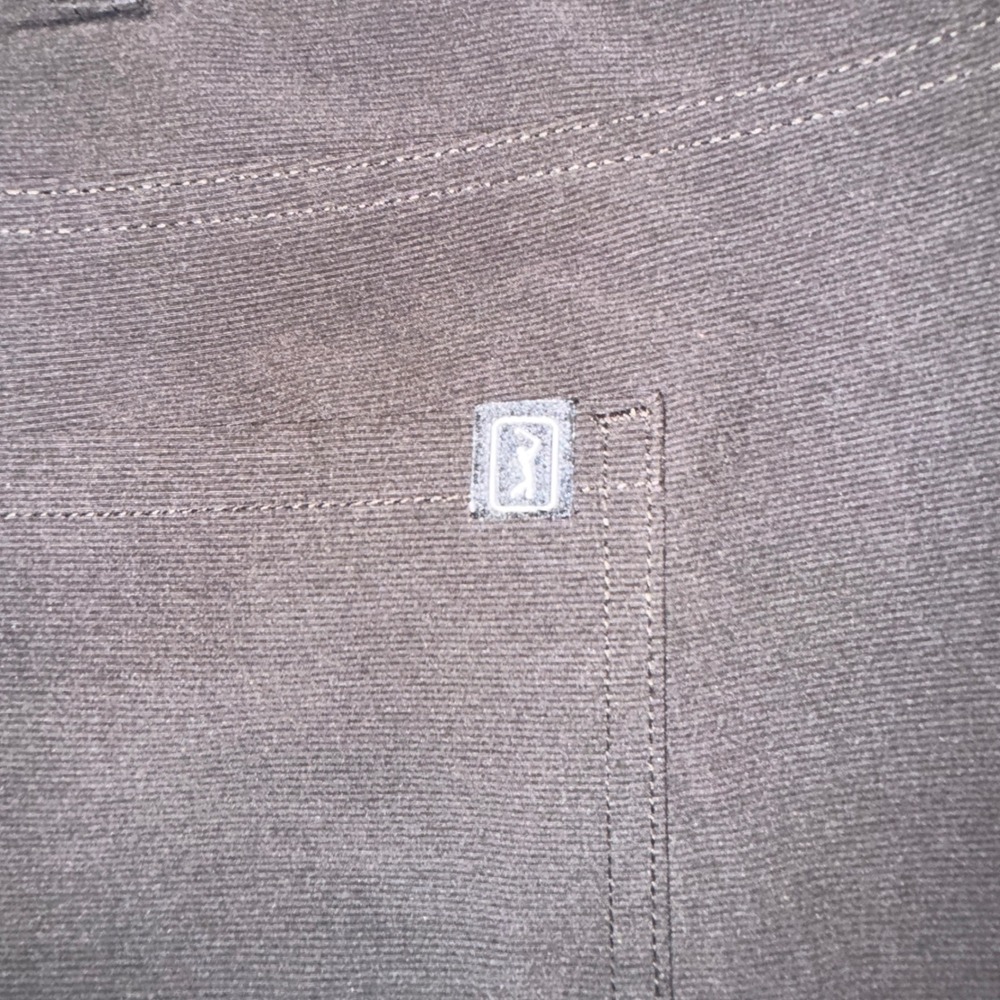 PGA TOUR Men's Golf Pants 42x32 Flat Front Stretch Dark Gray - Picture 5 of 5